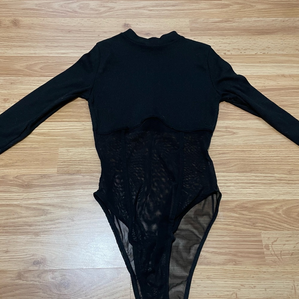Nasty gal half mesh bodysuit